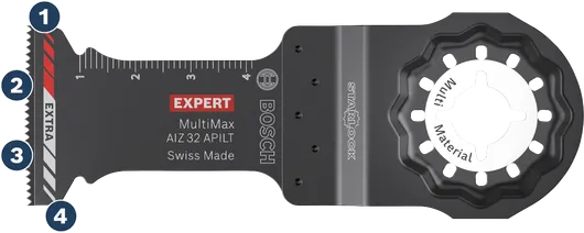 Bosch Expert MultiMax AIZ 32 APILT Starlock Multi-Material-Sägeblatt.