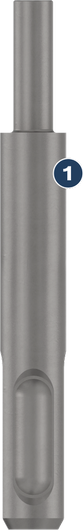Adaptateur Bosch SDS-plus pour perceuses à percussion.