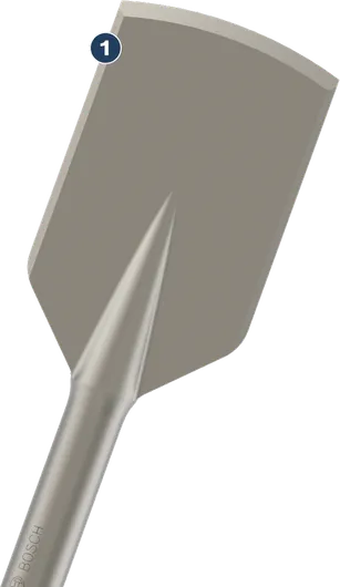 إزميل قطع الأسفلت Bosch PRO HEX 28، حافة 125 مم.