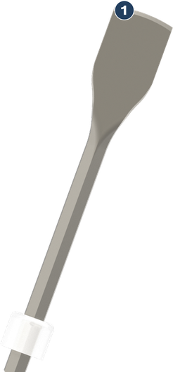 Scalpello a vanga Bosch PRO HEX 19-4C 60 x 450 mm.