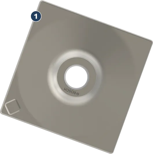 Bosch Spider WOG square carbide insert blade.