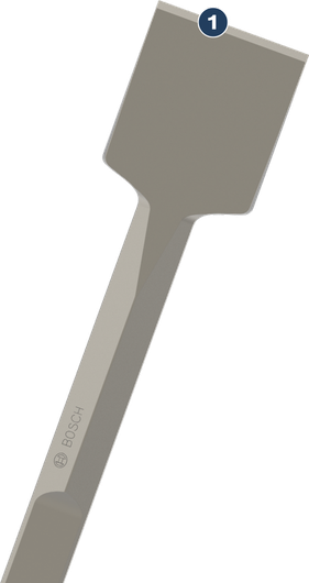 Scalpello piatto Bosch per demolizioni e lavori in calcestruzzo.