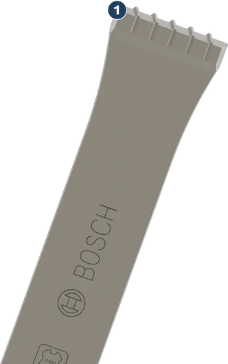 Bosch PRO SDS max-5C mortar chisel with carbide tip.