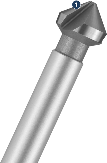 Broca escareadora Bosch para madeira e metal.