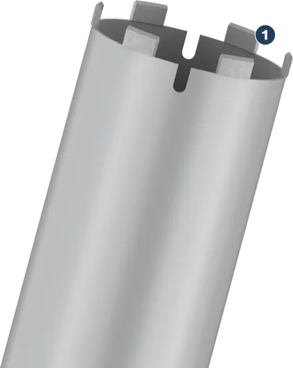 Foret diamant Bosch pour la découpe du béton.