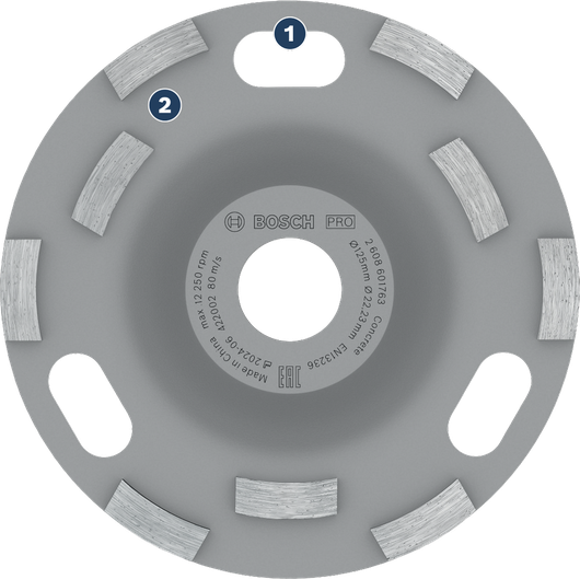 Bosch PRO betooni lihvimispea 125 mm betoonpindadele.