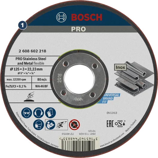 Bosch PRO roostevabast terasest ja metallist painduv lõikeketas.