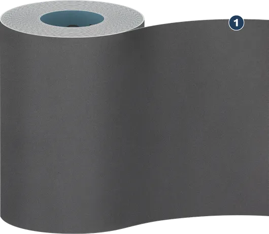Rouleau de ponçage Bosch pour surfaces métalliques et en bois.