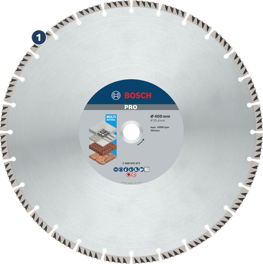 شفرة الماس من Bosch لقطع مواد متعددة.