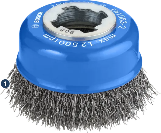 Щетка Bosch PRO Metal clean X-Lock Cup Brush 75 мм для шлифовальных машин.