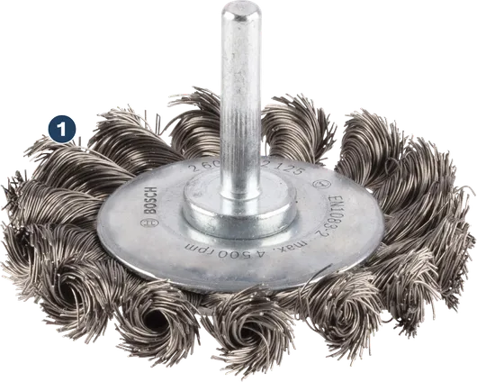 Bosch PRO roostevabast terasest tugevast traadist ketas, sirge varrega.
