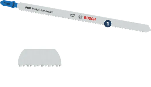 Bosch PRO Metal Sandwich decoupeerzaagblad voor het zagen van metaal.