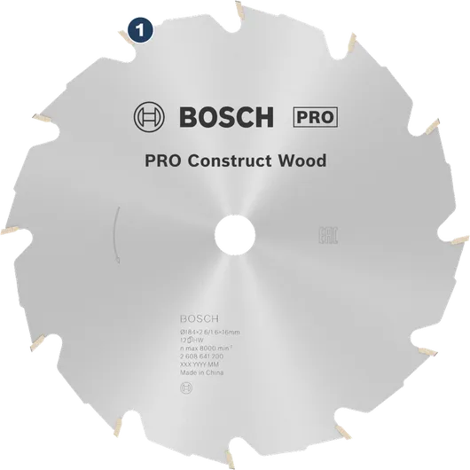 Bosch ПРО Конструкт лист тестере за дрво за сечење дрвета.