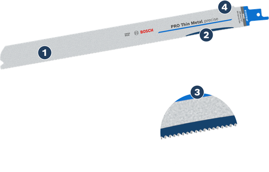 Bosch PRO Thin Metal precise S1237EAF BIM saw blade.