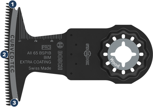 Полотно для резки дерева Bosch Starlock Curved-Tec.
