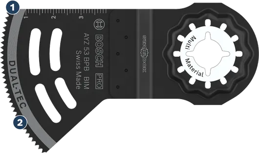 Bosch Starlock Dual-Tec AYZ 53 BPB Mehrstoff-Sägeblatt.