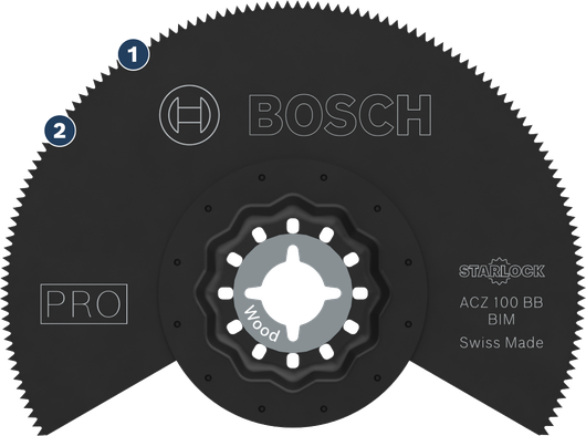 Пильное полотно по дереву Bosch Starlock ACZ 100 BB.