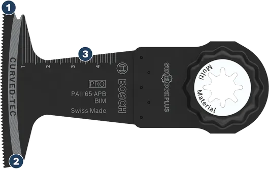 Bosch StarlockPlus PAI 65 APB BIM multi-material saw blade.