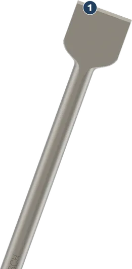 Bosch flat chisel for demolition or masonry work.