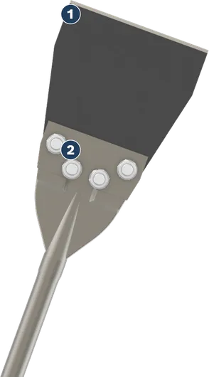 Bosch PRO SDS max floor scraper replacement set, 152 mm.