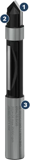 Bosch PRO Router Bit Panel Pilot 8mm for precise panel cutting.