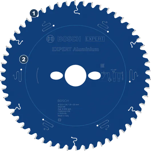 Κυκλική πριονόλαμα αλουμινίου Bosch Expert για κοπή μετάλλου.