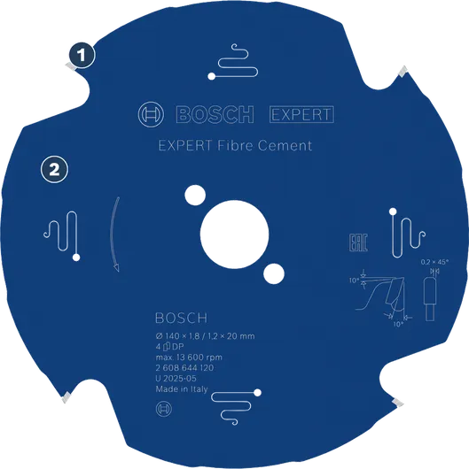 Bosch Expert Fibre Cement circular saw blade.