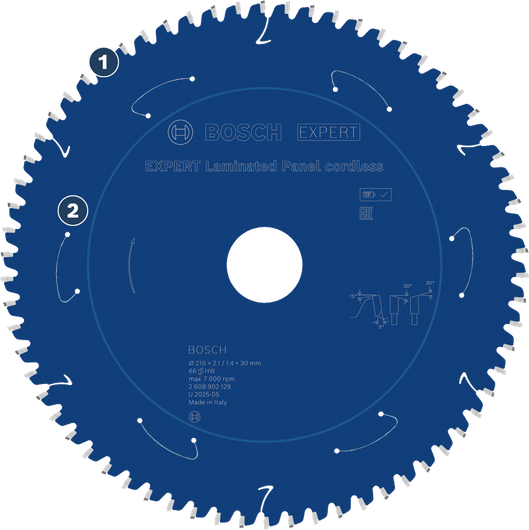 Bosch Expert Akku-Sägeblatt für laminierte Platten.