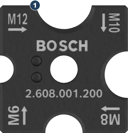 Bosch PRO skärverktygssats för M6-, M8-, M10- och M12-gängor.
