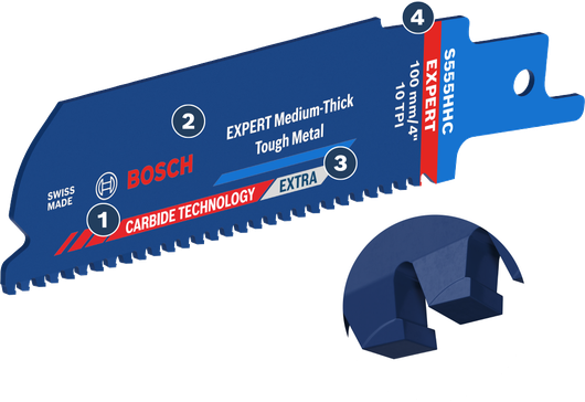 Bosch S555HHC Expert savklinge til mellemtykt metal.