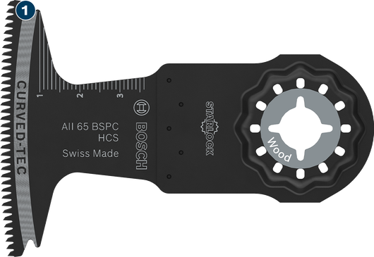 Hoja de sierra para cortar madera Bosch Starlock Curved-Tec.