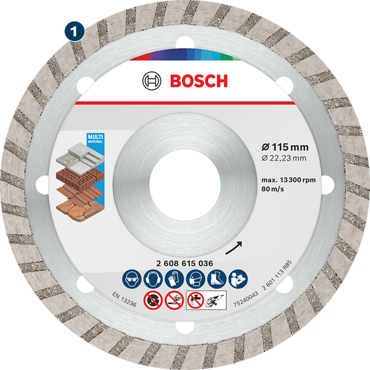 Bosch multi material diamond cutting disc 115mm.