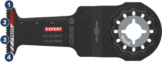 Bosch Expert AIZ 32 BXPIT Starlock träsågblad.