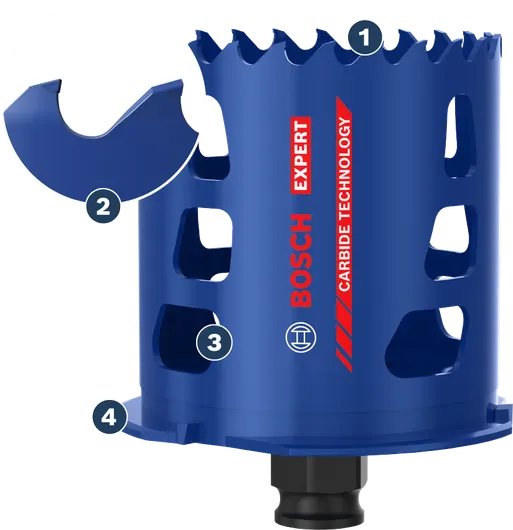 Bosch Expert Hartmetall-Lochsäge für harte Werkstoffe.