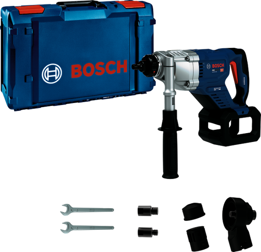Bosch GDB 18V-90 akku-diamantboremaskine med sidehåndtag.