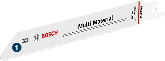 Bosch S922HF multi material reciprocating saw blade.