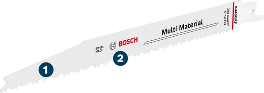 Bosch S 3456 XF reciprocating saw blade for multi material.