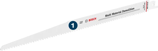Bosch Multi Material Demolition reciprocating saw blade.