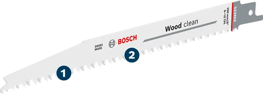 Bosch Wood clean saw blade for precise wood cutting.
