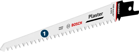 Bosch S628DF plaster saw blade for reciprocating saws.