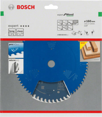 48 Bosch Kreissägeblatt Expert for Wood 160 x 20 x 2,6 mm