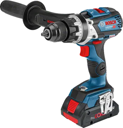 Professional Set: Akku-Schlagbohrschrauber GSB 18V-110 C + 3 x ProCORE18V 4.0Ah + GAL 18V-40 in L-BOXX