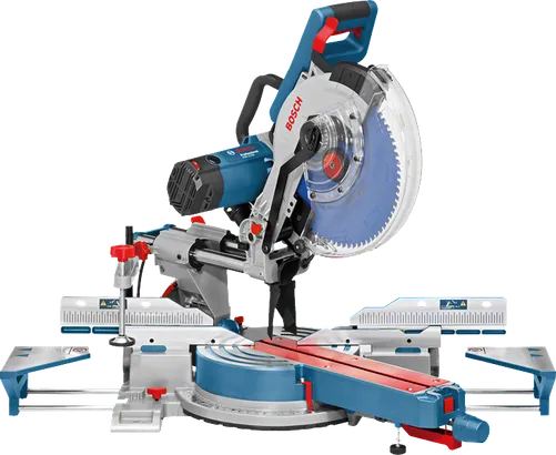 Bosch GCM 12 SDE gérvágó fűrész állítható szögekkel.