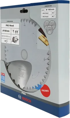 Bosch PRO Wood Kreissägeblatt 160 mm 3er-Pack.