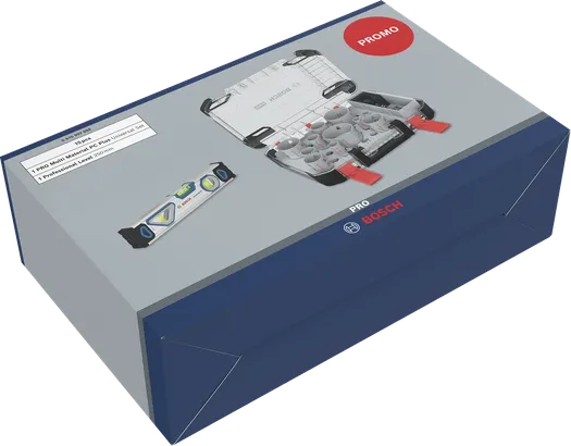 Bosch PRO Multi Material PC Plus Set und Box Level Kit.