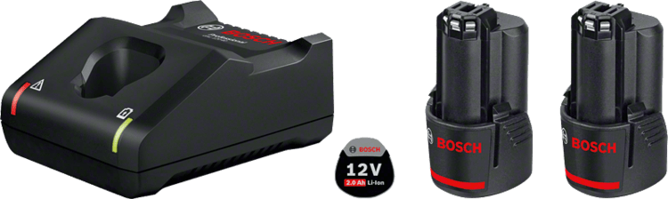 Bosch Akkupack GBA 12 Volt 2,0 Ah Professional Systemzubehör 