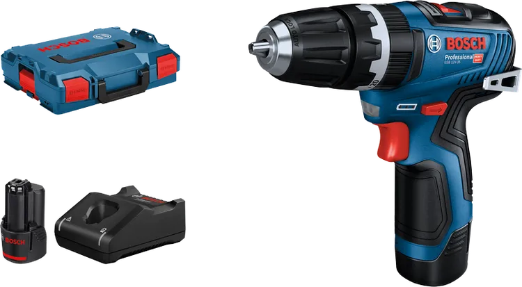 Perceuse Visseuse à Percussion Bosch 12V GSB 12V-15 - 2 Batteries + Embouts - Occasion