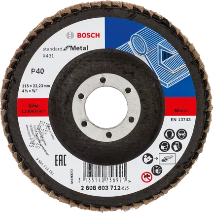 Bosch Professional Disco de láminas X431, Standard for Metal · 2608603712