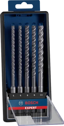 Bosch Professional Set de brocas para martillo EXPERT SDS plus-7X de 6/6/8/8/10 mm, 5 unidades · 2608900198