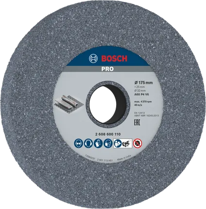 Bosch Professional vaso de desbaste PRO Metal, 175 x 25 x 32 mm, G60 · 2608600110